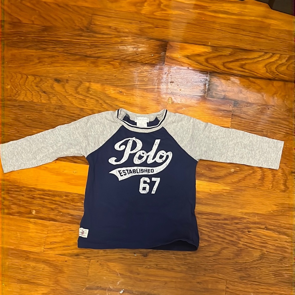 Ralph Lauren vintage inspired baseball varsity long sleeve in 18 months